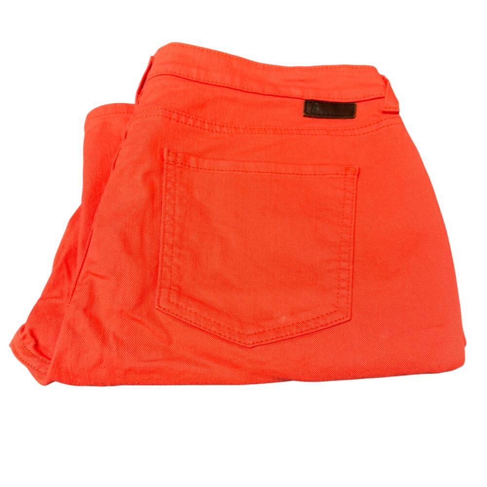 Boden Jeans Womens 12 (36x27‎ ACTUAL) Orange Denim Ankle Zip Skimmer Coastal